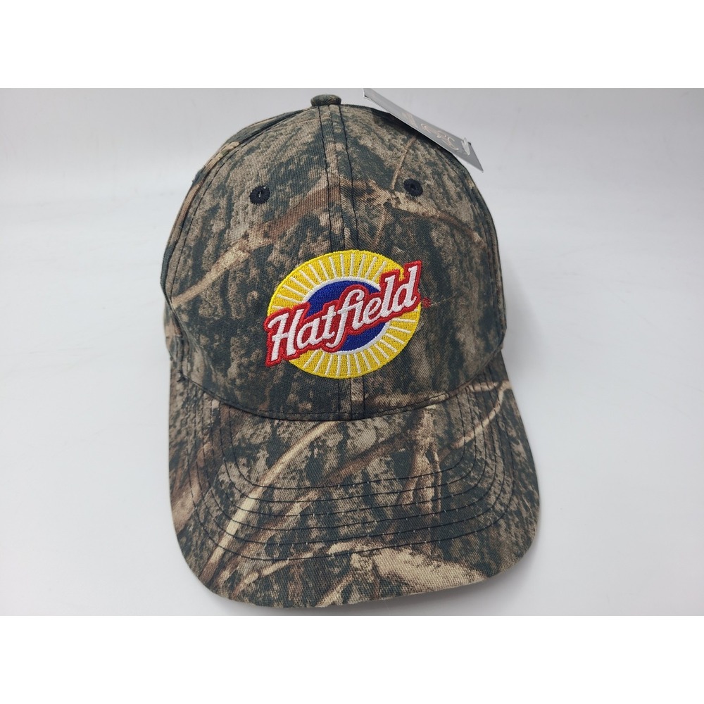 Hatfield Meats True Timber Camo Adjustable‎ Hat Cap Pork Products Food Men Brown